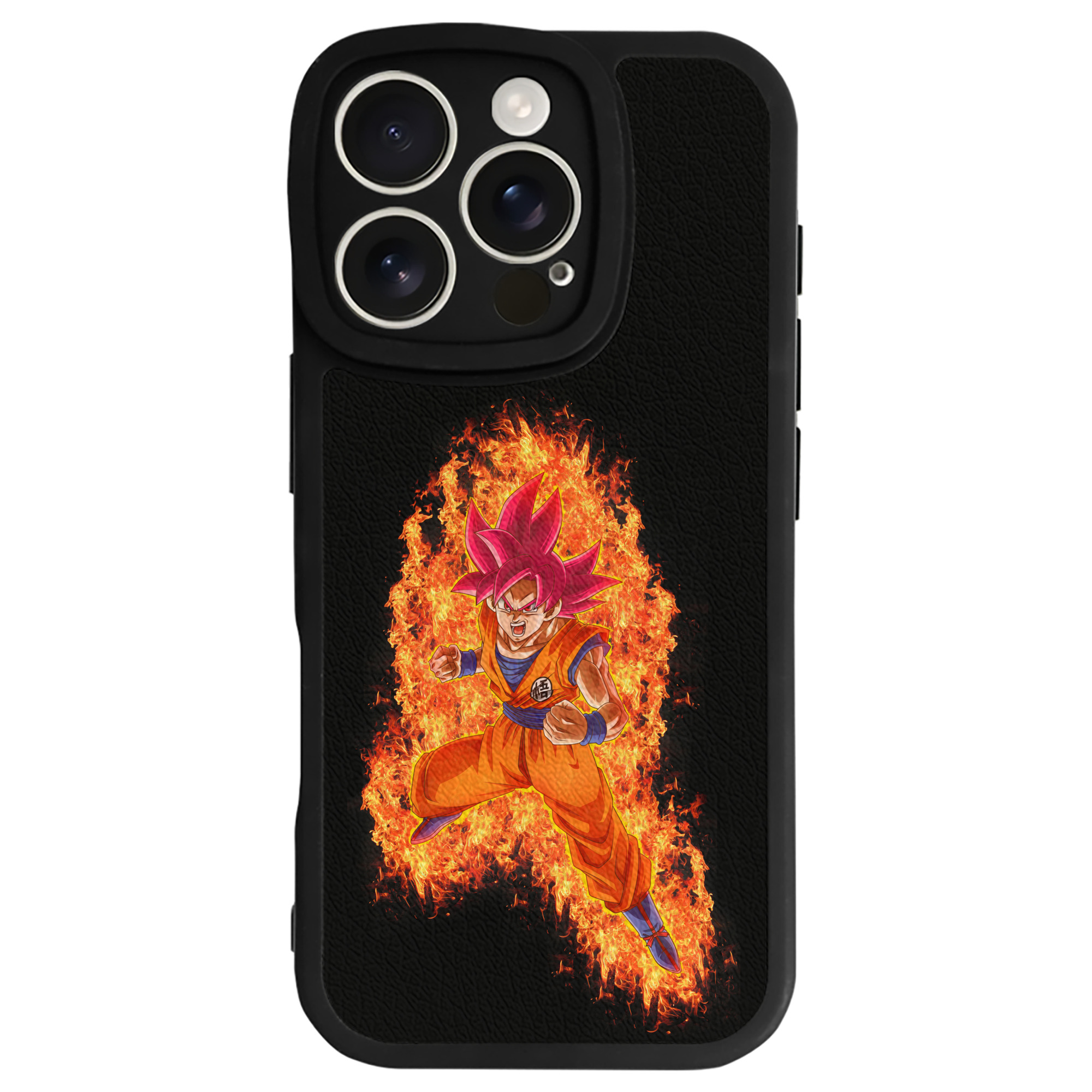 （画像用） ドラゴンボール 孫悟空（そん ごくう）Son Goku カカロット DRAGON BALL Kakarotto 【iPhone 16シリーズ対応】シリコンスマホケース（レザー調） 材質：シリコン